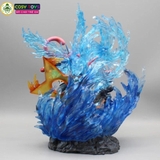Mô hình Pokemon Satoshi bản cao cấp - Có led Đế - Cao : 30cm - Ngang : 33cm - Nặng : 2 kg - Figure pokemon - Full Box