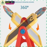 Bảng viết đa năng có chân đứng và bàn để dụng cụ học tập cho bé