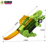 Đồ chơi xe khủng long chở xe nhỏ có cấu trượt mẫu mới cao cấp cho bé