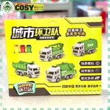 Hộp 04 xe tải mô hình đủ mẫu và màu sắc cho bé