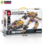 Đồ chơi lắp ghép xếp hình robot biến hình 2 trong 1 thành xe đủ mẫu với hơn 772 - 797- 821 - 844 chi tiết cho bé