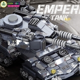 Đồ chơi lắp ghép xếp hình xe tăng hai nòng 8 trong 1 với nhiều mẫu xe nhỏ 796 chi tiết