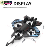 Đồ chơi mô hình máy bay điều khiển từ xa bằng xốp mẫu mới với 4 cánh lớn, có nhào lộn 360 độ cho bé