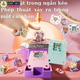 Đồ chơi hộp phụ kiện trang điểm ma thuật 77 chi tiết sáng tạo cho bé