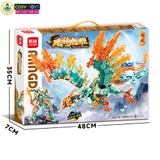 Đồ chơi xếp hình lắp ghép phượng hoàng biến hình người máy 2 trong 1 với 629 - 603 - 596 chi tiết cho bé