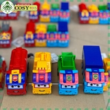 Đồ chơi mô hình 04 xe ô tô công trường, cứu hỏa, xe cẩu, xe bồn cho bé