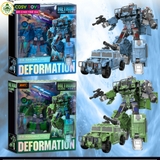 Đồ chơi lắp ghép biến hình robot thành xe quân sự cỡ lớn cao cấp cho bé