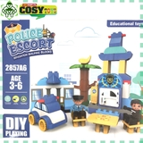 Đồ chơi xếp hình trạm cảnh sát gồm 24 chi tiế cho bé