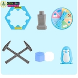 Đồ chơi búa đập phá băng chim cánh cụt vui nhộn cho bé