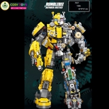 Đồ chơi lắp ghép xếp hình Bumbelee kết hợp trong bộ giáp vàng - xanh với hơn 1586 chi tiết