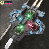 Đồ chơi mô hình máy bay điều khiển từ xa bằng xốp mẫu mới với 4 cánh lớn, có nhào lộn 360 độ cho bé