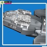 Đồ chơi lắp ghép xếp hình máy bay phản lực thân dài với 410-424 mảnh ghép