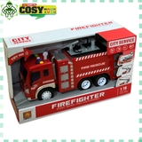 Xe cứu hoả mô hình có kèm đèn, nhạc và phun nước cho bé