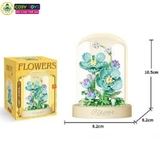 Đồ chơi lắp ghép xếp hình đóa hoa nghệ thuật (mẫu mới) đủ màu sắc với 168-308 chi tiết
