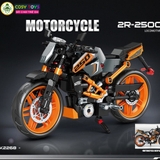 Đồ chơi lắp ghép xếp hình các mẫu xe moto thể thao với 329-341-343 mảnh ghép cho bé