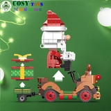 ĐỒ CHƠI LẮP GHÉP XẾP HÌNH ÔNG GIÀ NOEL CƯỠI TUẦN LỘC CÓ DÂY CÓT VỚI 390 MẢNH GHÉP