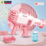 Đồ chơi bắn bong bóng xà phòng 32 nòng tạo bong bóng đủ màu sắc loại to cho bé