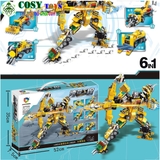 ĐỒ CHƠI LẮP GHÉP XẾP HÌNH ROBOT BUMBELEE 6 TRONG 1 VỚI HƠN 545 MẢNH GHÉP