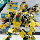 ĐỒ CHƠI LẮP GHÉP XẾP HÌNH ROBOT BUMBELEE 6 TRONG 1 VỚI HƠN 545 MẢNH GHÉP