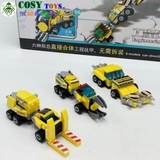 ĐỒ CHƠI LẮP GHÉP XẾP HÌNH ROBOT BUMBELEE 6 TRONG 1 VỚI HƠN 545 MẢNH GHÉP