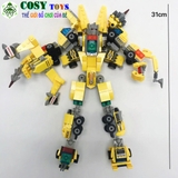 ĐỒ CHƠI LẮP GHÉP XẾP HÌNH ROBOT BUMBELEE 6 TRONG 1 VỚI HƠN 545 MẢNH GHÉP