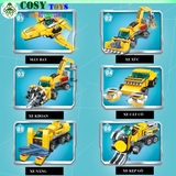 ĐỒ CHƠI LẮP GHÉP XẾP HÌNH ROBOT BUMBELEE 6 TRONG 1 VỚI HƠN 545 MẢNH GHÉP