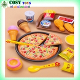 Bộ đồ chơi hấp bánh ẩm thực với nhiều món ăn: bánh bao, há cảo, bánh kem, shusi... với 42 chi tiết cùng phụ kiện cho bé