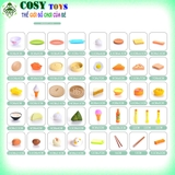 Bộ đồ chơi hấp bánh ẩm thực với nhiều món ăn: bánh bao, há cảo, bánh kem, shusi... với 42 chi tiết cùng phụ kiện cho bé