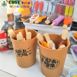 Hộp mô hình đồ ăn và bếp nướng thịt BBQ với 55 chi tiết đẹp