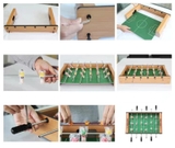 Bàn bóng đá bi lắc socer game cỡ lớn (size 60cm) bằng gỗ cho bé