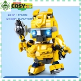 Đồ chơi lắp ghép xếp hình robot biến hình Bumbelee vàng với 216 mảnh ghép, mẫu robot lớn, khớp có cử động được và nhiều chi tiết cho bé