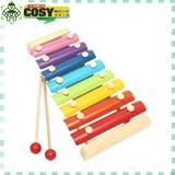 Combo đồ chơi gỗ 6 món: đồng hồ + con sâu + khéo tay luồn hạt + đàn + luồn cọc + xếp tháp