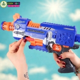 Đồ chơi sung bắn xốp dính liên thanh bằng pin cho bé