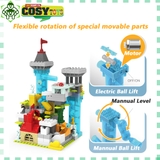 Đồ chơi lắp ghép lâu đài liên hoàn Spring Flower (kèm bàn chơi) cao cấp