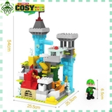 Đồ chơi lắp ghép lâu đài liên hoàn Spring Flower (kèm bàn chơi) cao cấp