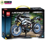Đồ chơi lắp ghép xếp hình các mẫu xe moto thể thao với 329-341-343 mảnh ghép cho bé