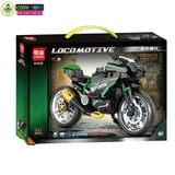 Đồ chơi lắp ghép xếp hình các mẫu xe moto thể thao với 329-341-343 mảnh ghép cho bé