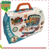 Hộp đất nặn vali hình hoa quả 3D cao cấp với 23 mẫu bằng đất sét an toàn