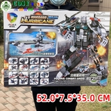 ĐỒ CHƠI LẮP GHÉP XẾP HÌNH ROBOT ĐẠI CHIẾN BIẾN THÀNH TÀU SÂN BAY LOẠI 8 TRONG 1 VỚI 683 MẢNH GHÉP