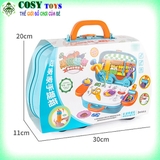 Hộp đất nặn vali hình hoa quả 3D cao cấp với 23 mẫu bằng đất sét an toàn