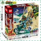 Đồ chơi lắp ghép xếp hình khủng long chiến binh rừng xanh của Ninjago với 499 mảnh ghép