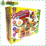 ĐỒ CHƠI ĐẤT NẶN CÁC MÓN ĂN TRƯA GỒM NHIỀU MẪU BÁNH, TRÁI CÂY, MÓN ĂN CHO BÉ