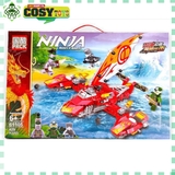 Đồ chơi lắp ghép xếp hình tàu 2 thân của các Ninjago trong Trận Chiến Trên Biển Catamaran với từ 429 mảnh ghép