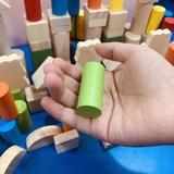 Bộ xếp hình thông minh bằng gỗ đa năng nhiều mẫu ghép và hình khối với 100 chi tiết cho bé