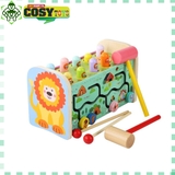 Đồ chơi gỗ nhà thả hình bánh răng 4 trong 1