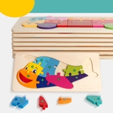 Đồ chơi tranh xếp hình gỗ nối số từ 1-10 nhiều chủ đề mẫu- đồ chơi gỗ giáo dục thông minh cho bé