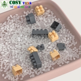 Đồ chơi lắp ghép xếp hình xe bán Hamburger kèm dụng cụ nấu ăn và nhiều mẫu bánh với 117 pics