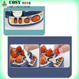 Bộ đồ chơi đập chuột kèm bắn bóng hà mã 3 trong 1 cao cấp cho bé
