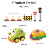 Đồ chơi thảm mô hình giao thông kèm xe hình con chó, mèo cho bé