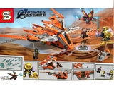 Đồ chơi xếp hình lắp ghép phi thuyền Avengger cao cấp với 725 mảnh ghép